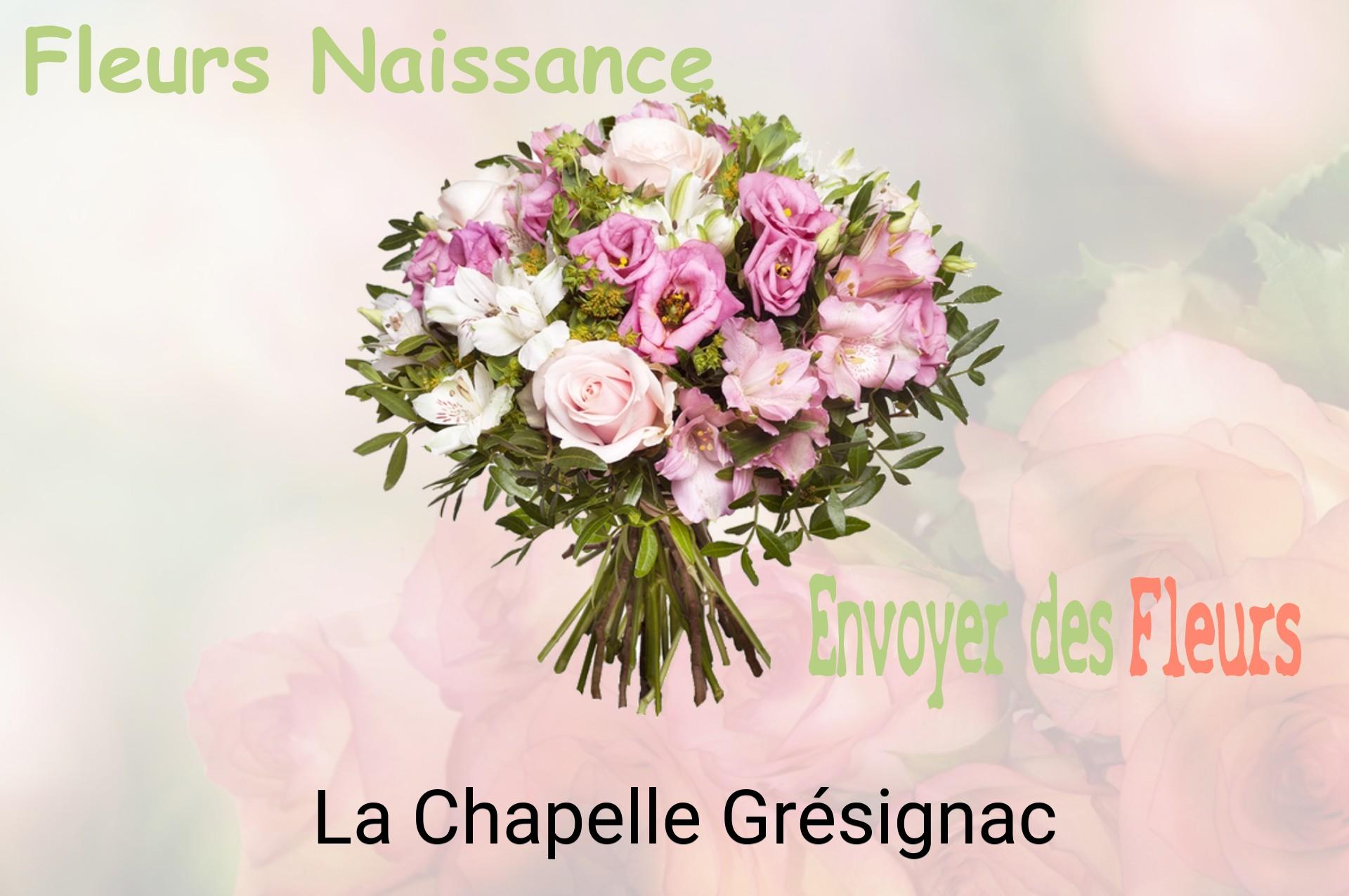 Bouquet de fleurs de naissance livré à La Chapelle-Grésignac